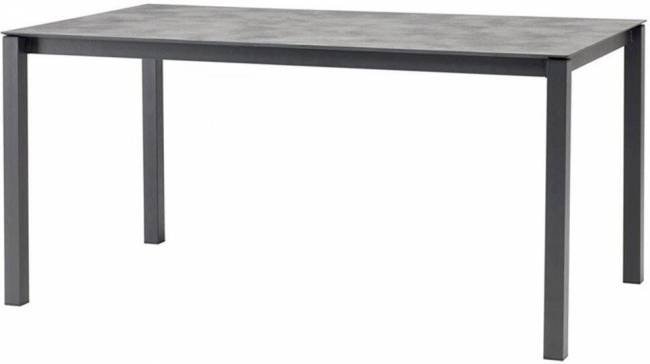 Стол ламинированный раздвижной Pranzo Extendable антрацит, цементный 1600-2100х890х750 мм