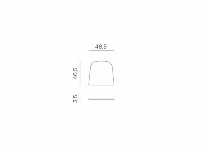 Подушка для кресла Net сардиния 460х485х35 мм