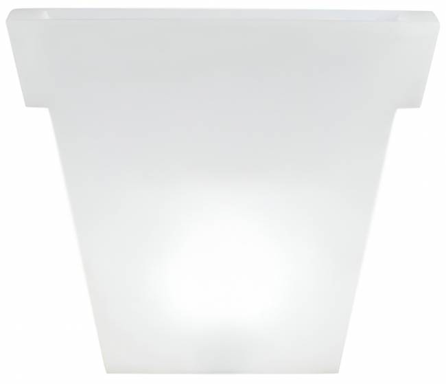 Кашпо пластиковое светящееся Il Vaso Lighting белый 890х200х740 мм