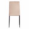 Стул CAPRI (mod. 39) металл, вельвет, 49.5 х 41 х 93,5 см, Beige (бежевый) HLR8 / черный (Комплект из 4 шт.) Beige (бежевый) HLR8 / черный металл, вельвет