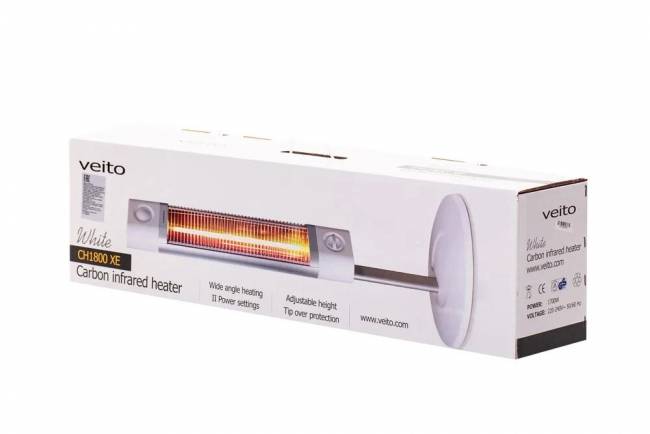 Напольный карбоновый инфракрасный обогреватель Veito CH1800 XE, white Напольный карбоновый инфракрасный обогреватель Veito CH1800 XE, white