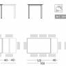 Стол ламинированный раздвижной Pranzo Extendable тортора, каменный 1200-1600-2000х790х750 мм