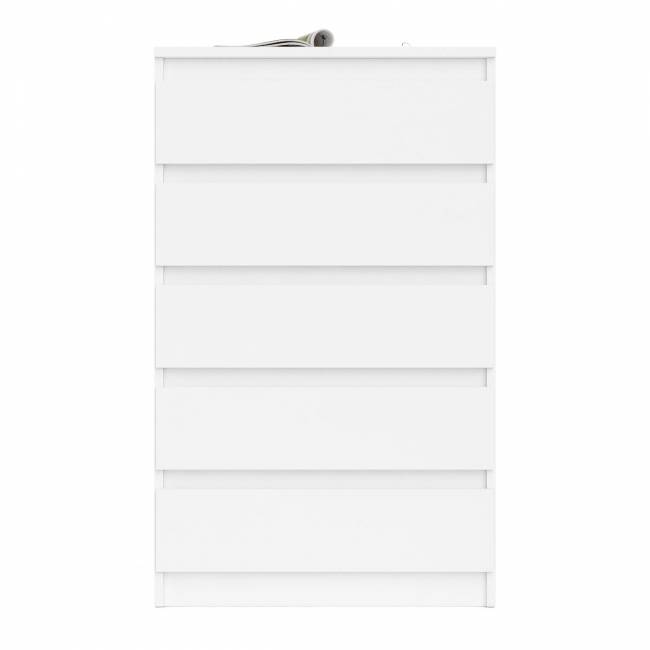 Узкий комод пять ящиков Мори МК700.5 цвет белый Узкий комод пять ящиков Мори МК700.5 цвет белый