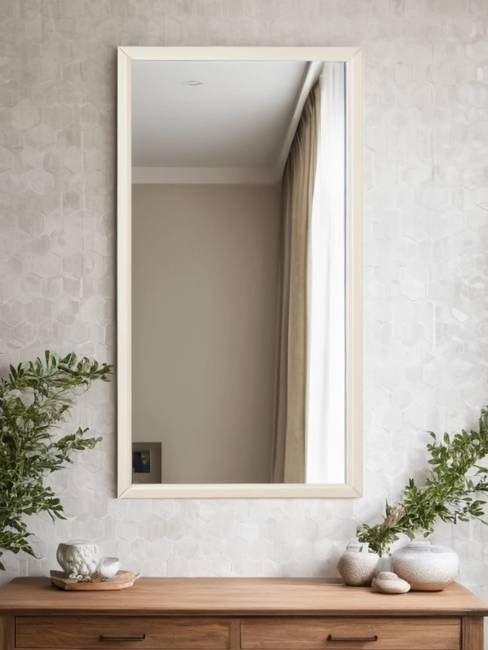 Зеркало настенное Артемида слоновая кость 77 см х 46, 5 см