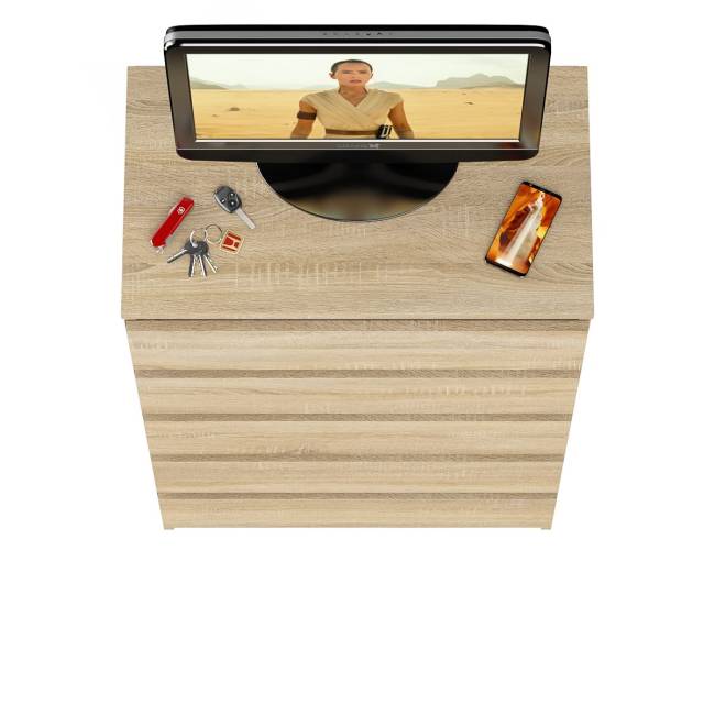 Узкий комод пять ящиков Мори МК700.5 цвет дуб сонома Узкий комод пять ящиков Мори МК700.5 цвет дуб сонома