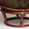 Кресло PAPASAN/ПАПАСАН 23/01 W  /с подушкой/ диаметр подушки 125 см, 115х101х104 см, Pecan (орех), ткань Коричневый, 3М7-147 Pecan (орех)