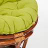 Кресло PAPASAN/ПАПАСАН 23/01 W  /с подушкой/ диаметр подушки 125 см, 115х101х104 см, Pecan (орех), флок Олива, 23 Pecan (орех)