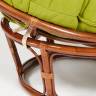 Кресло PAPASAN/ПАПАСАН 23/01 W  /с подушкой/ диаметр подушки 125 см, 115х101х104 см, Pecan (орех), флок Олива, 23 Pecan (орех)