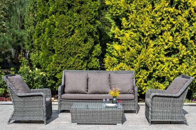 "Гляссе" кресло плетеное из искусственного ротанга, цвет графит "Гляссе" кресло плетеное из искусственного ротанга, цвет графит