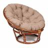 Кресло PAPASAN/ПАПАСАН 23/01 W  /с подушкой/ 115х101х104 см, Pecan (орех), экошерсть Коричневый, 1811-5 Pecan (орех)